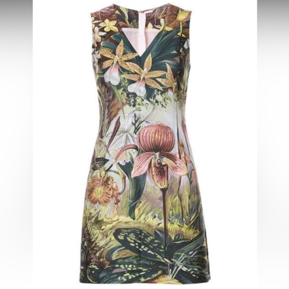 NWOT Adam Lippes Floral Print Midi Dress